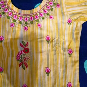 Cotton Kurti And Pant Set