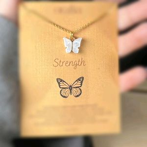 SILVER BUTTERFLY 🦋 PENDANT NECKLACE