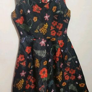 Multi Floral Printed Dress For 32 Bust