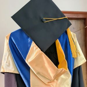 Graduation Gown + Cape + Hat with Tassel