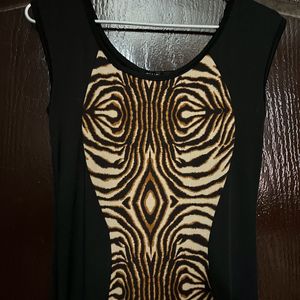 Tiger Print Body Con Dress