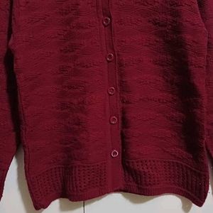 Maroon Cardigan