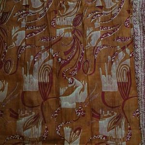 Floral Printed Pure Silk Saree