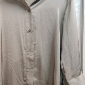 H&M Satin Long shirt