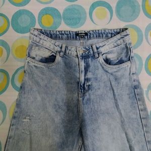 Zudio Baggy Sky Blue Denim Jeans