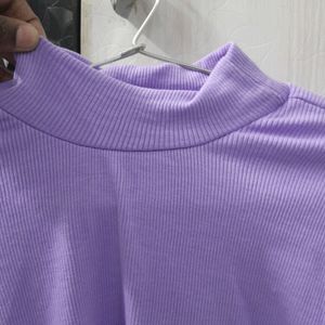 Turtle Neck Ribbed Top