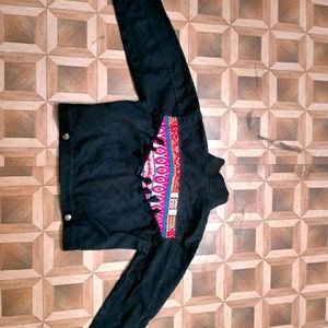 📢OFFER‼️Black Korean Denim Jacket‼️