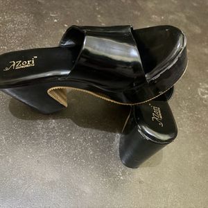 Black 5 Inch Women  Wedge Heel