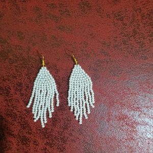 Pearls Tassel Earrings