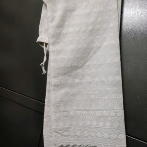 Kurta Plazzo With Chiken Fabrics