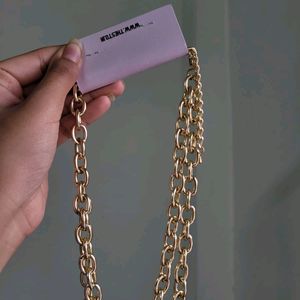 Thesto gold Chunky Chain Double Layer