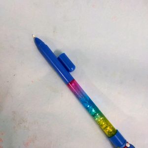 Doraemon Ball Pen With Glitter Water