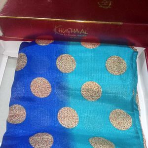 Beautiful Khadi Silk Saree With Blouse Material