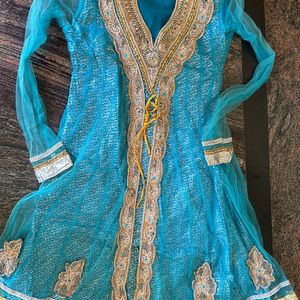 Sky Blue Anarkali Set