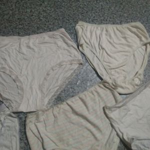 5 White Brief Cotton Silk Fabric