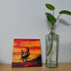 "Twilight Sail" - Original Canvas Painting