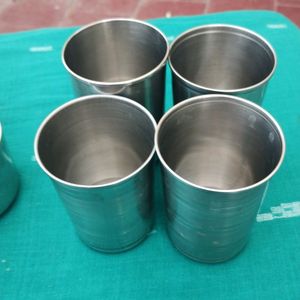 Double Wall Steel Cups 4nos