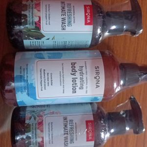 Body Lotion, Intimate Wash