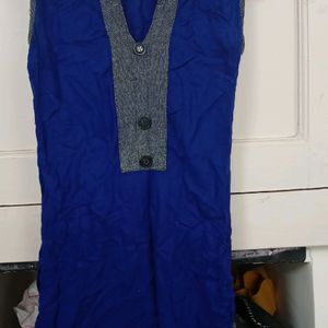 Blue Fitting Kurti