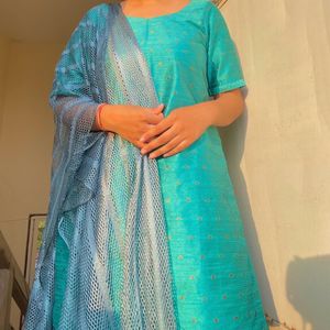 SHORT Chanderi Kurti And Bracket