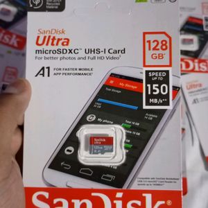 New Sandisk 128 Gb Memory Card