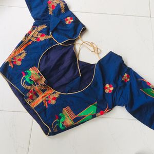 Blue Color Lhenga Choli