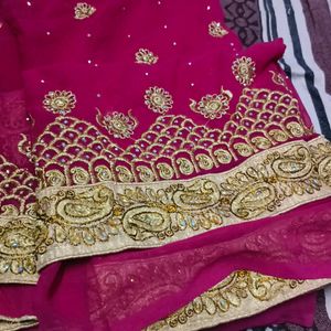 Heavy Work Saree Excellent Condition