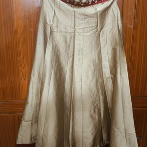 Women Indowesten Dress Maroon With Golden Colour