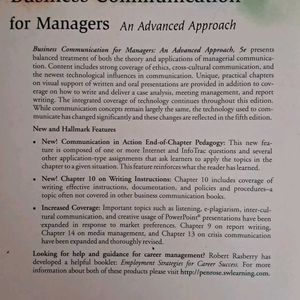 Business Communication For Managers