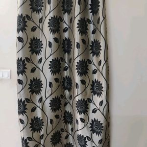 Beautiful Floral Design Curtain - Single Piece