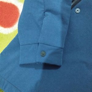 Blue Colour Over Coat