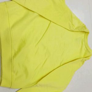 Weekend Girls Yellow Sweatshirt For Ages 7 - 9