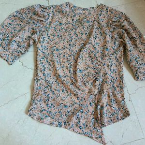 Floral Top With Side Pattern