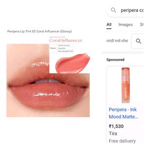 Peripera Ink Mood Glowy Tint 02 Coral Influencer