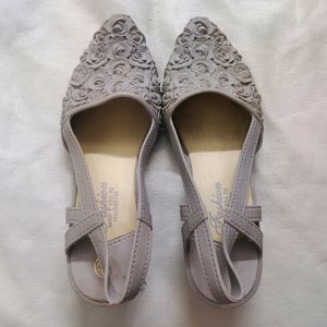 Women Grey Wedges Footwear