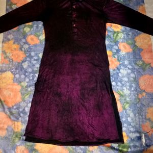 Purple Colour Kurta For Men