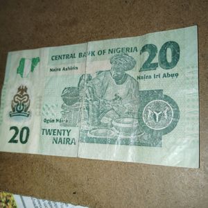 2 Pc Nigerian Naira Plastic Note Spl# 888