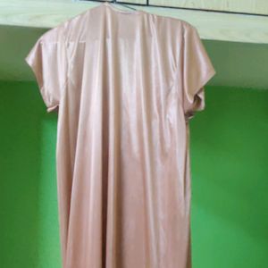 Overcoat Model  Satin Nighty ( Used In Two Ways)