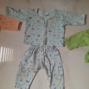 Combo Of 2 Infant Night Suit & 1 Hoodie