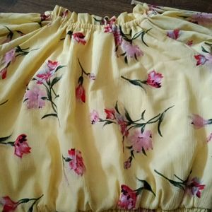 Beautiful Yello Floral Top