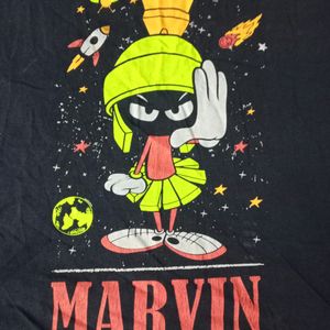 The Souled Store 2xl XXL Blue Tshirt Marvin The Martian