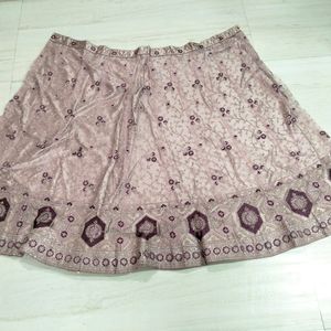 Pink Unstitched  Lehenga Choli