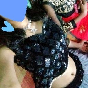 Grey And Black Lengha Choli