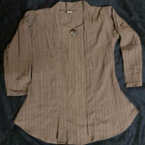 Tan Formal Top