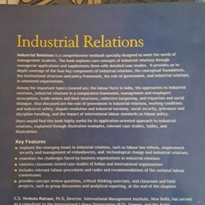 Industrial Relations By Venkata Ratnam