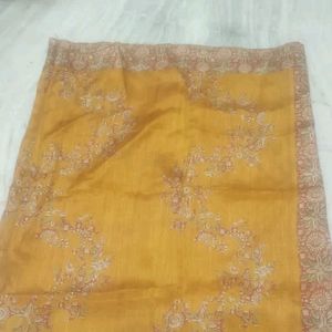 Beautiful Unused Golden Brown Saree.