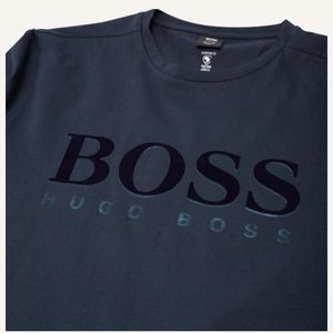 BOSS Reflective And Embossed Logo T-Shirt in Black