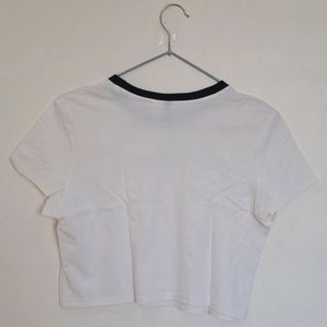 Exclusive White H&M Crop Top