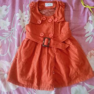 Girls Orange Dress