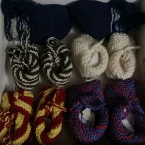 5 Woollen Socks For New Born Baby